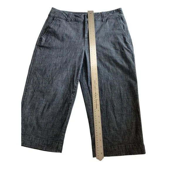 Coldwater Creek Women's Denim Capri Pants Size 8 Medium Blue Cropped Casual - Picture 7 of 11
